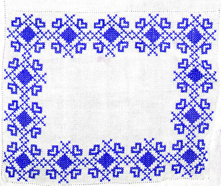 Handmade embroidery, folk arts and craftsの写真素材