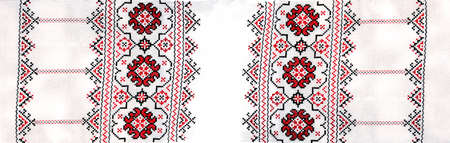 Handmade embroidery, folk arts and craftsの写真素材