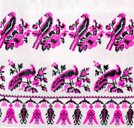 Ukrainian folk embroidery, handmadeの写真素材