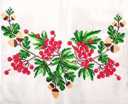 Ukrainian folk embroidery, handmade