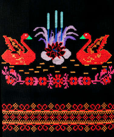 Ukrainian folk embroidery, handmade