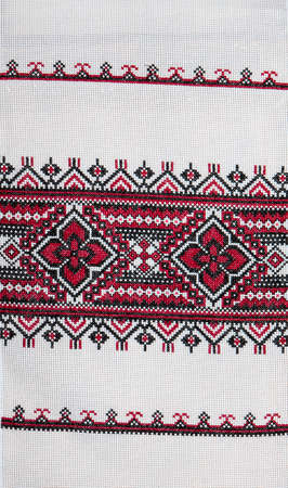 Ukrainian folk embroidery, handmadeの写真素材
