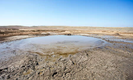mud volcano, landscape