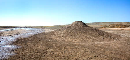 mud volcano, landscape