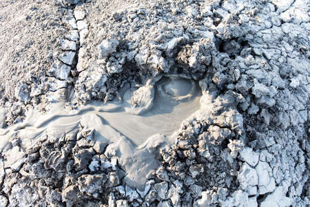mud volcano, landscapeの写真素材