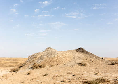 mud volcano, landscapeの写真素材