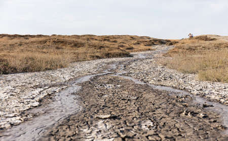 mud volcano, landscape