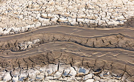 mud volcano, landscapeの写真素材