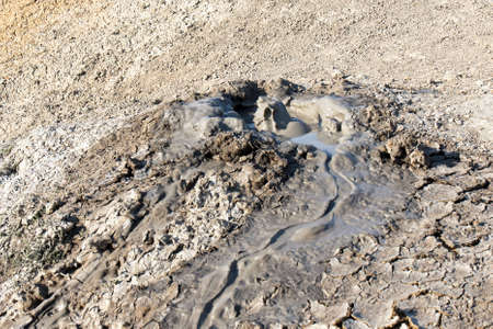 mud volcano, landscapeの写真素材
