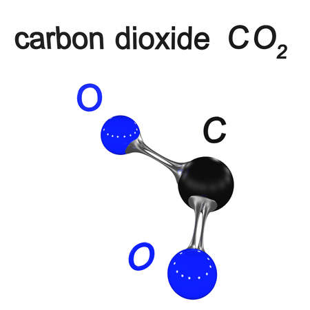 molecule, carbon dioxideの写真素材