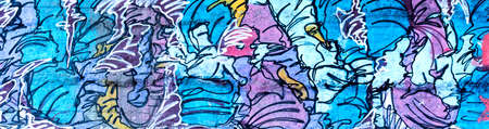Street wall graffiti