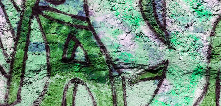Street wall graffiti