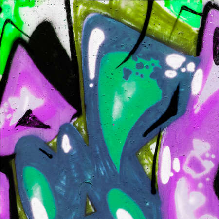 Street wall graffiti