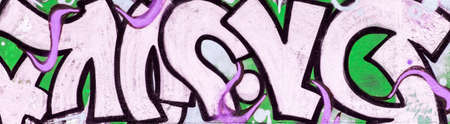 Street wall graffiti
