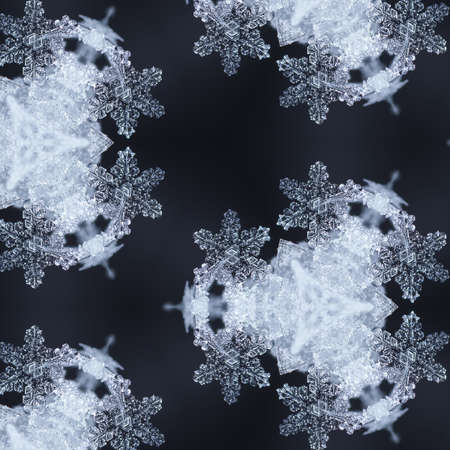 kaleidoscope, snow, snowflake, abstraction