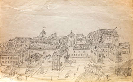 Pencil drawing, sketchの写真素材