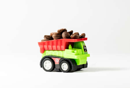 coffee, transportation of coffee beansの写真素材