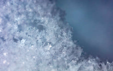 winter photo of snowflakes in the snowの写真素材