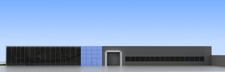 3d render exterior mall, exterior visualization, 3D illustrationの写真素材