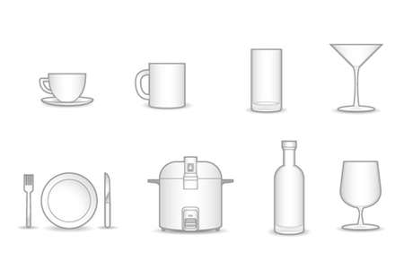 8 household vector collection.のイラスト素材