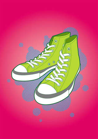 Sneakers, vector illustration.のイラスト素材