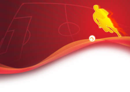Dynamic football backgroundの写真素材