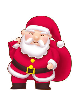 Cute little Santaの写真素材