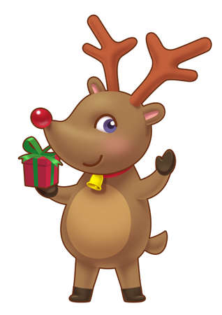 Cute Rein Deerの写真素材