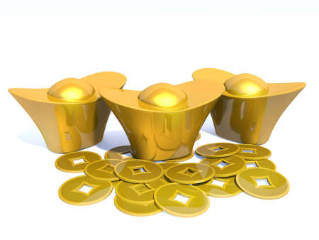 Chinese gold 02の写真素材