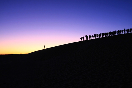 Badain Jaran desert sceneryの写真素材