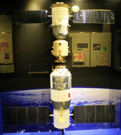 China satellite modelsのeditorial素材