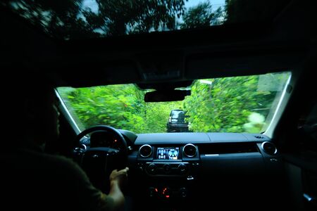 Cross-country car raceのeditorial素材