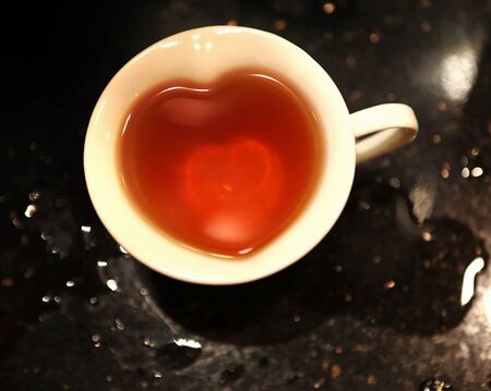 Heart-shaped cupsの写真素材
