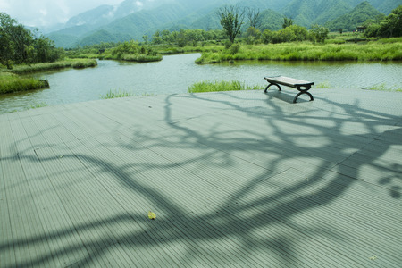 Dajiu lake, Shennongjia, hubei, chinaの写真素材