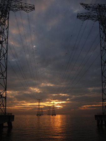 Marine 
High voltage cableの写真素材