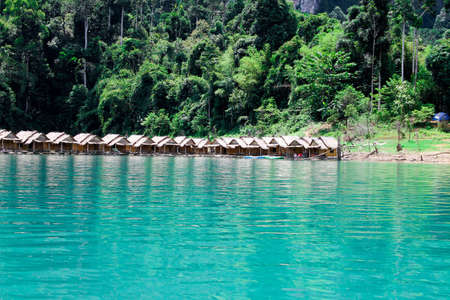 Moutain on Chiewlarn Dam の写真素材