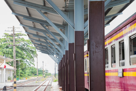 Train station in the eastern province of Thailand 