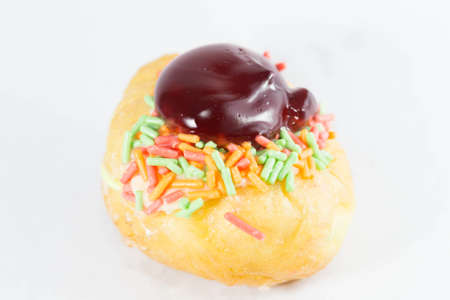 Cake on a white background の写真素材