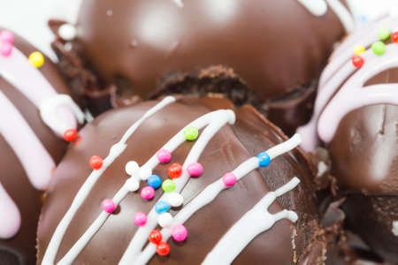 Cake on a white background の写真素材