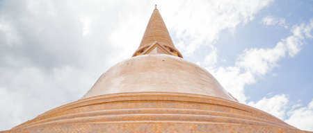 Pagoda in the temple in central Thailand の写真素材