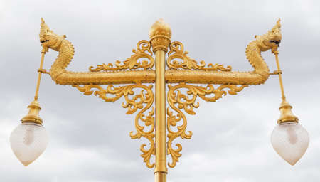 Lighting side in the temple の写真素材