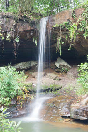Waterfall in the forests in the northeast of Thailand.の写真素材