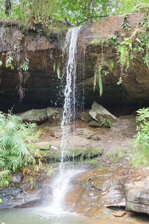 Waterfall in the forests in the northeast of Thailand.の写真素材