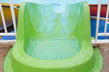 The slide in the water park.