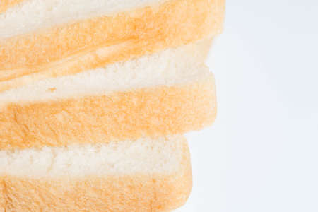 Bread on a white background.
