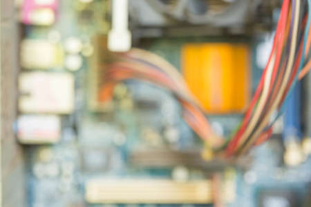 Photos motherboard out of focus.の写真素材