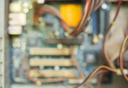 Photos motherboard out of focus.の写真素材