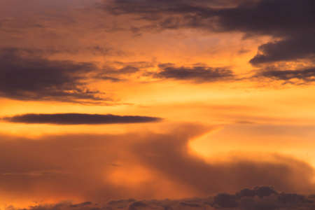 Photos background sunset in Thailand.の写真素材