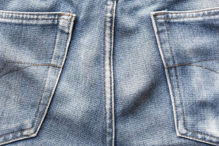Photo closeup back blue jeans.の写真素材