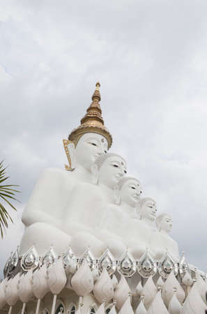 Five Buddha statue on Wat Phasornkaew temple, Thailand, Phetchabun, Khao Kho.の写真素材